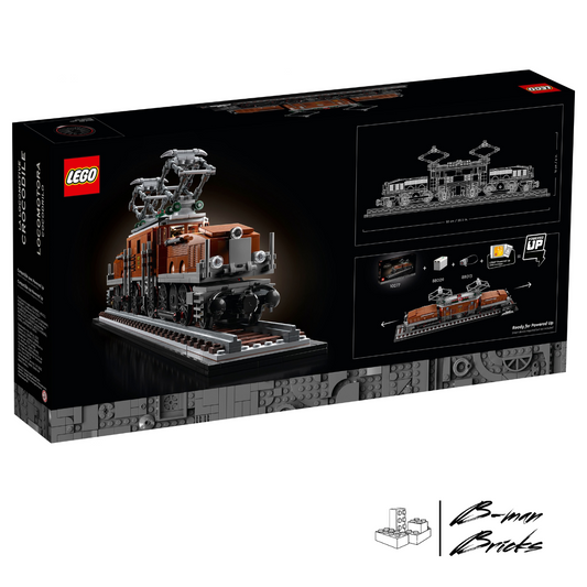 LEGO® Crocodile Locomotive 10277 – detaillierte historische Lokomotive, über 52 cm lang, hochwertige Technik-Details, Rückseite
