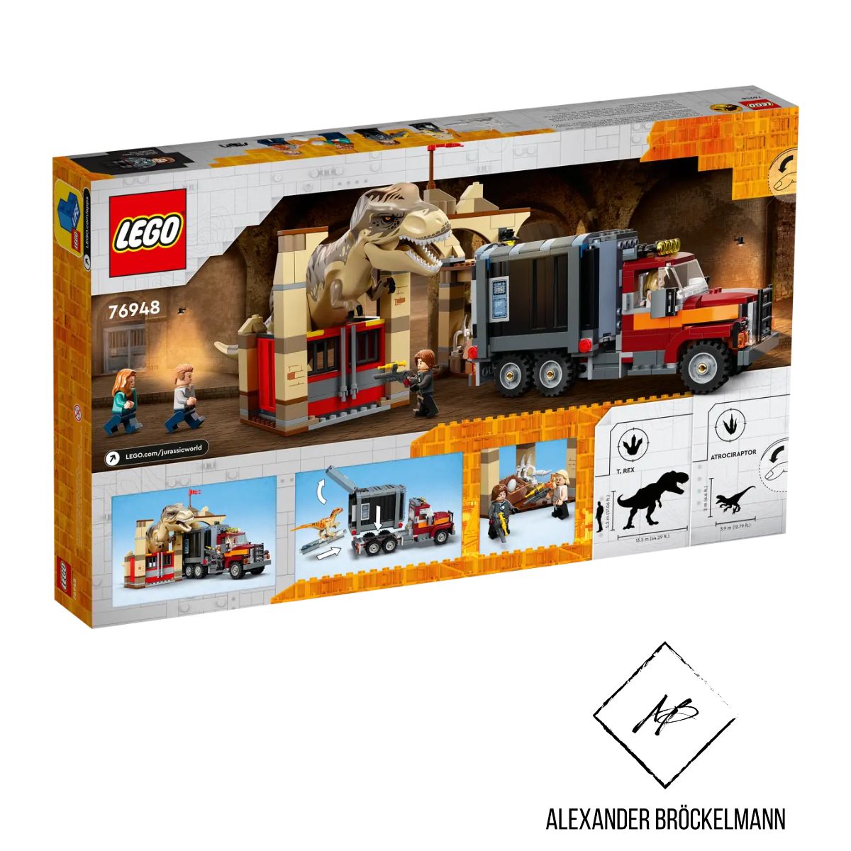 76948 | LEGO® Jurassic World - T. Rex & Atrociraptor: Dinosaurier-Ausbruch
