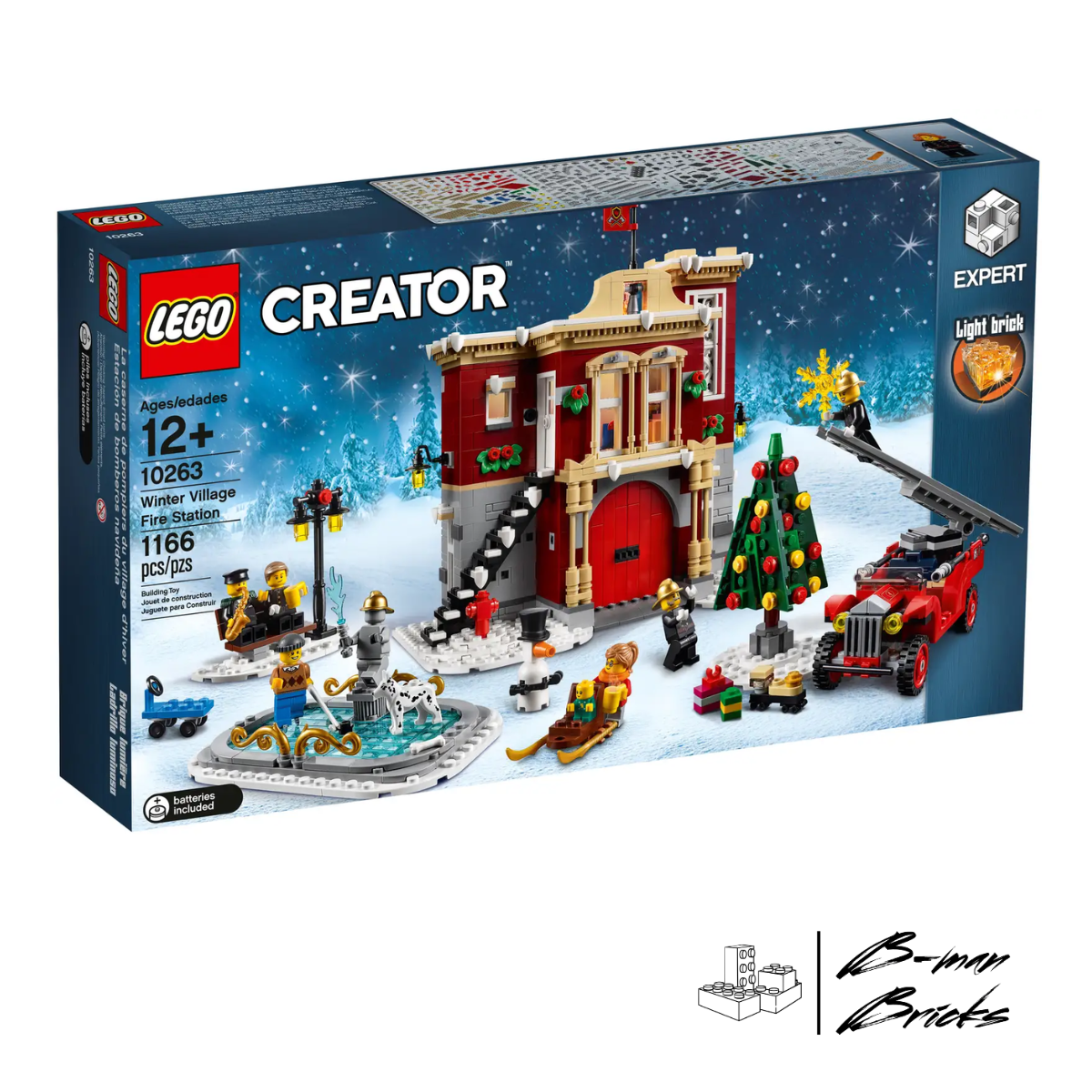 LEGO® 10263 Winterliche Feuerwehrstation mit Schnee und Weihnachtsbaum