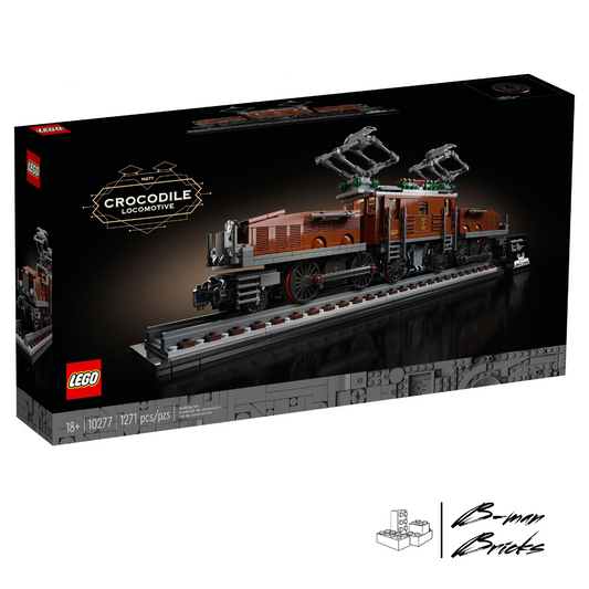 LEGO® Crocodile Locomotive 10277 – detaillierte historische Lokomotive, über 52 cm lang, hochwertige Technik-Details